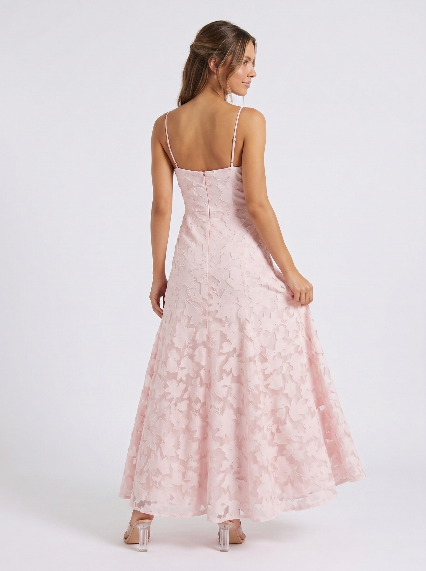 CYLIA I Cowl Lace Dress