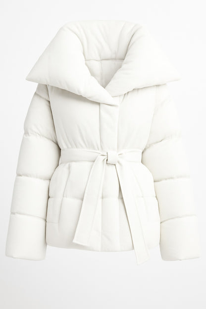 Steppjacke mit Gürtel