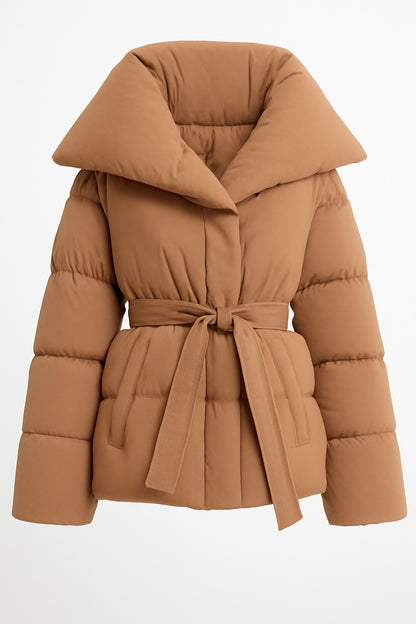 Steppjacke mit Gürtel